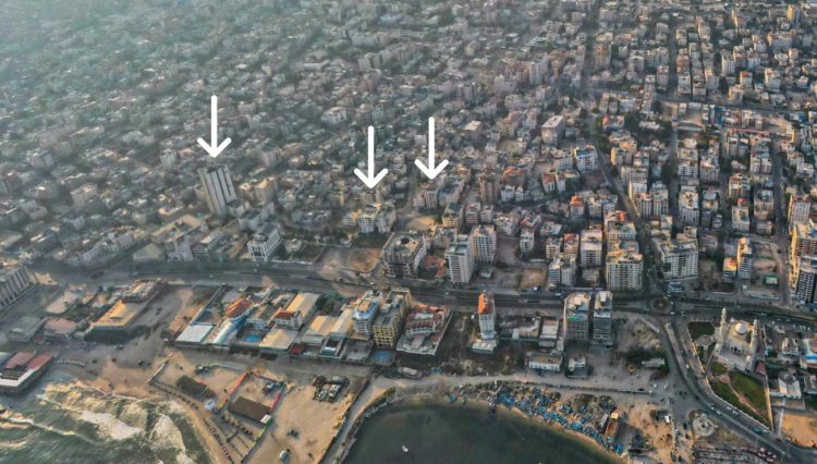 إنذار بإخلاء مبنى وقصف آخر