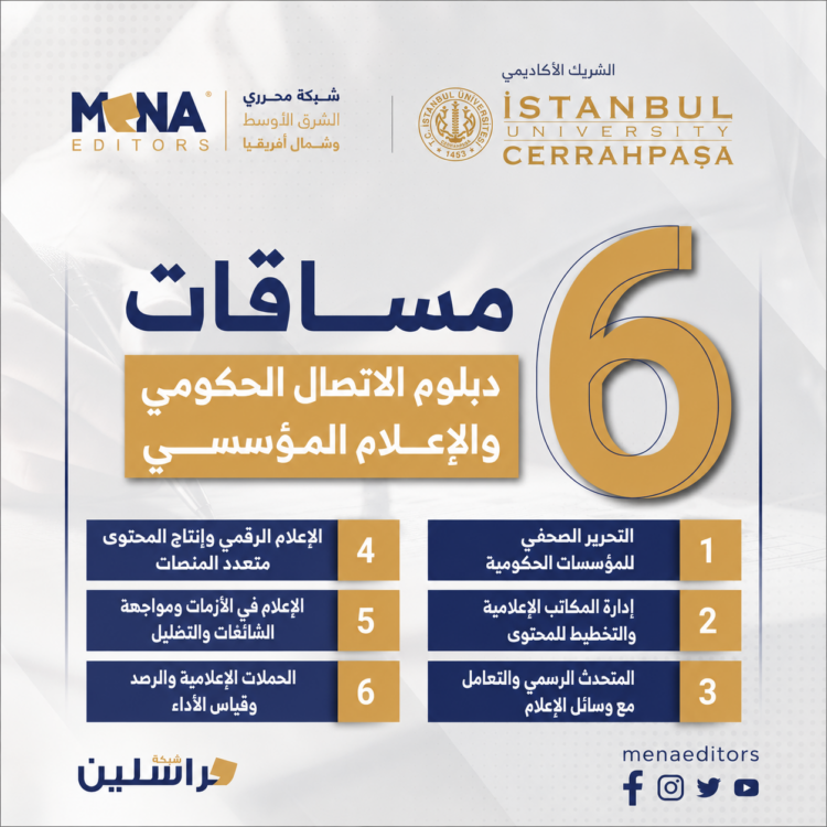 مساقات دبلوم الاتصال الحكومي